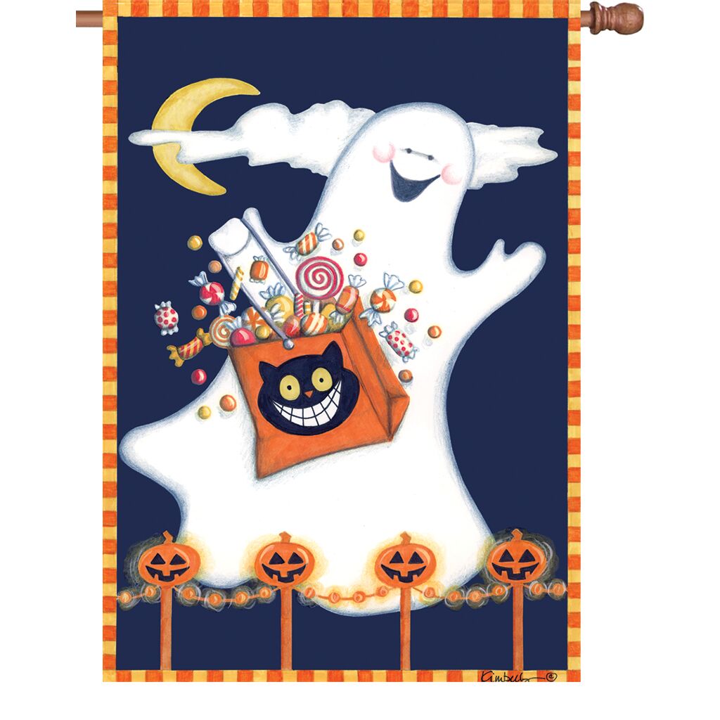 Candy Ghost House Flag